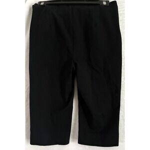 Old Navy Extra High Rise Capri Pants Secret Smooth Pockets Black Size 8